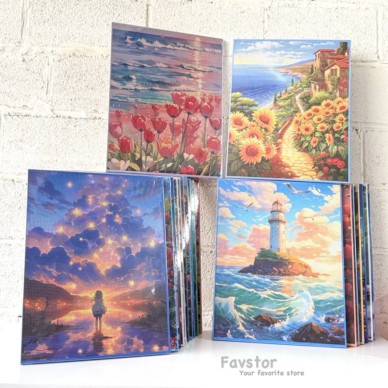 photo_2025-12-09_16-52-24 تابلو بوم نقاشی الماسی فول نگین سایز 50*40 سری YSU000 - Image 1