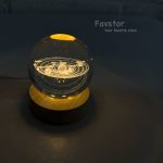 گوی کریستالی پایه چوبی سایز 6 - Image 5