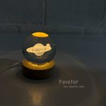 گوی کریستالی پایه چوبی سایز 6 - Image 4