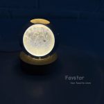 گوی کریستالی پایه چوبی سایز 6 - Image 3