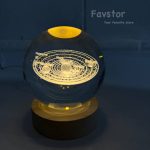 گوی کریستالی پایه چوبی سایز 8 - Image 4