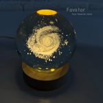 گوی کریستالی پایه چوبی سایز 8