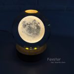 گوی کریستالی پایه چوبی سایز 8 - Image 3