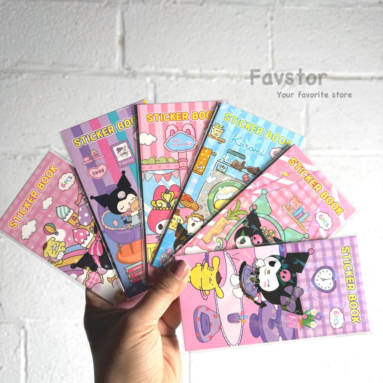 استیکر دفترچه ای باریک طرح کرومی و Sanrio کد SZ/352