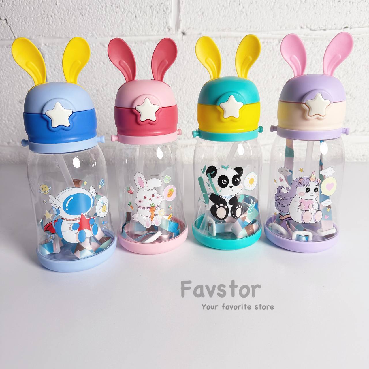 قمقمه بند دار گوش سیلیکونی خرگوشی