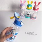 قمقمه بند دار گوش سیلیکونی خرگوشی - Image 2