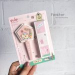 ست دو عددی قیچی غلاف دار و پک سوپرایزی oulo طرح خرگوش و خرس کد OL20-8187 - Image 2