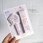 ست دو عددی قیچی غلاف دار و پک سوپرایزی oulo طرح خرگوش و خرس کد OL20-8187 - Image 3