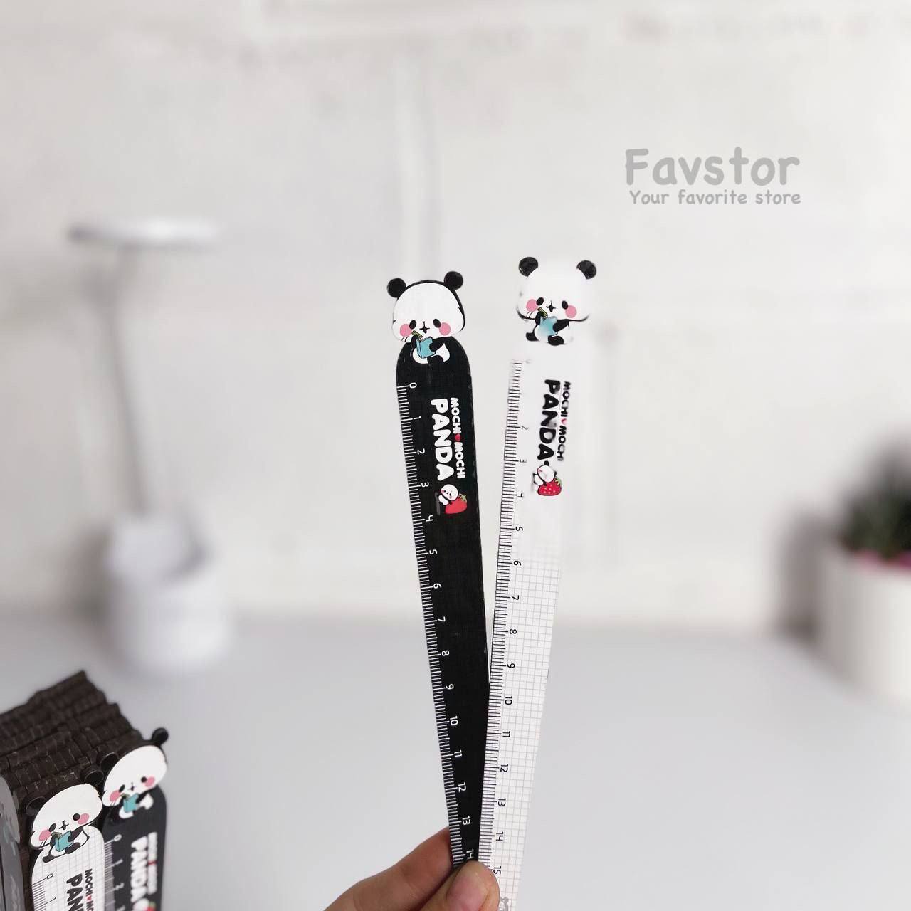 خط کش چوبی لیوانی طرح پاندا MOCHI MOCHI