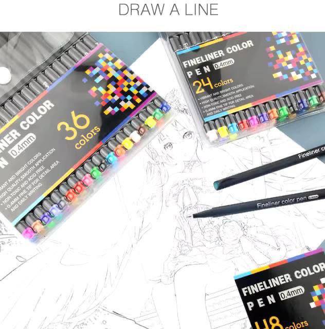 ست 36 رنگ روان نویس نوک نمدی