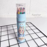 مداد رنگی 18 رنگ استوانه‌ای تراش‌دار طرح لابوبو کد 718 - Image 6