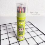 مداد رنگی 18 رنگ استوانه‌ای تراش‌دار طرح لابوبو کد 718 - Image 5