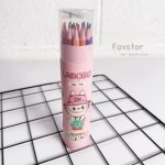 مداد رنگی 18 رنگ استوانه‌ای تراش‌دار طرح لابوبو کد 718 - Image 3