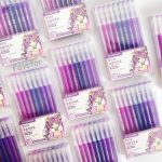 ست 9 عددی روان نویس مون لایت طیفی Languo طرح انیمه سری PURPLE STYLE کد K0556