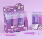 ست 9 عددی روان نویس مون لایت طیفی Languo طرح انیمه سری PURPLE STYLE کد K0556 - Image 5