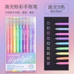 ست 9 عددی روان نویس مون لایت Languo طرح انیمه  سری HIGHLIGHT کد K0555 - Image 5