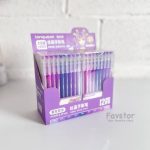 ست 9 عددی روان نویس مون لایت طیفی Languo طرح انیمه سری PURPLE STYLE کد K0556 - Image 4