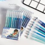 ست 9 عددی روان نویس مون لایت طیفی Languo طرح انیمه سری BLUE STYLE کد K0558 - Image 2