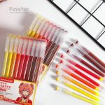 ست 9 عددی روان نویس مون لایت طیفی Languo طرح انیمه سری REDDISH YELLOW کد K0559 - Image 2