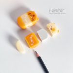 ست مداد تراش مخزن دار و پاک کن TOCHAIN طرح ببر کد 1964 - Image 2