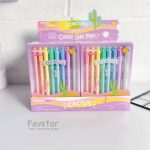 ست 8 عددی روان نویس رنگی Beisi طرح کاکتوس کد GP-3006 - Image 3