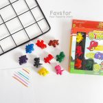 ست 9 رنگ پاستل جادویی طرح دایناسور کد 2015