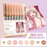 ست 8 عددی ماژیک اکرولیک Touch mark طرح دختر سری نود کد 139TK - Image 3