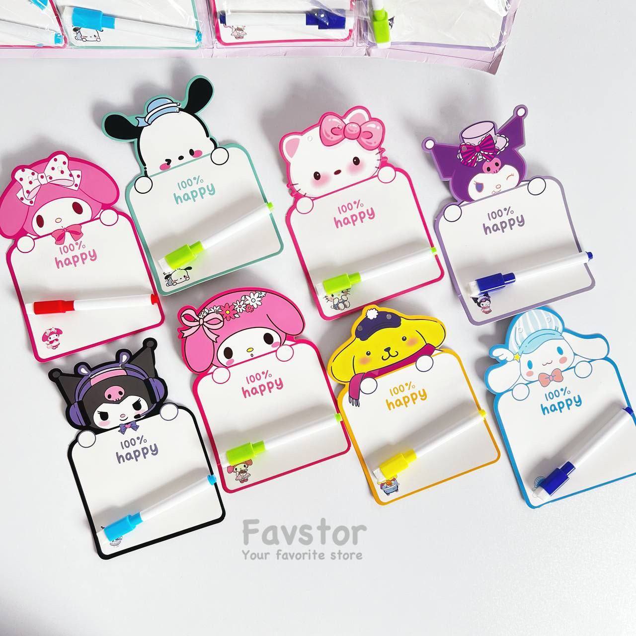 ست مینی وایت برد و ماژیک طرح کرومی و Sanrio کد HT-CH04
