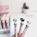 خودکار 10 رنگ طرح گربه کد PA-802