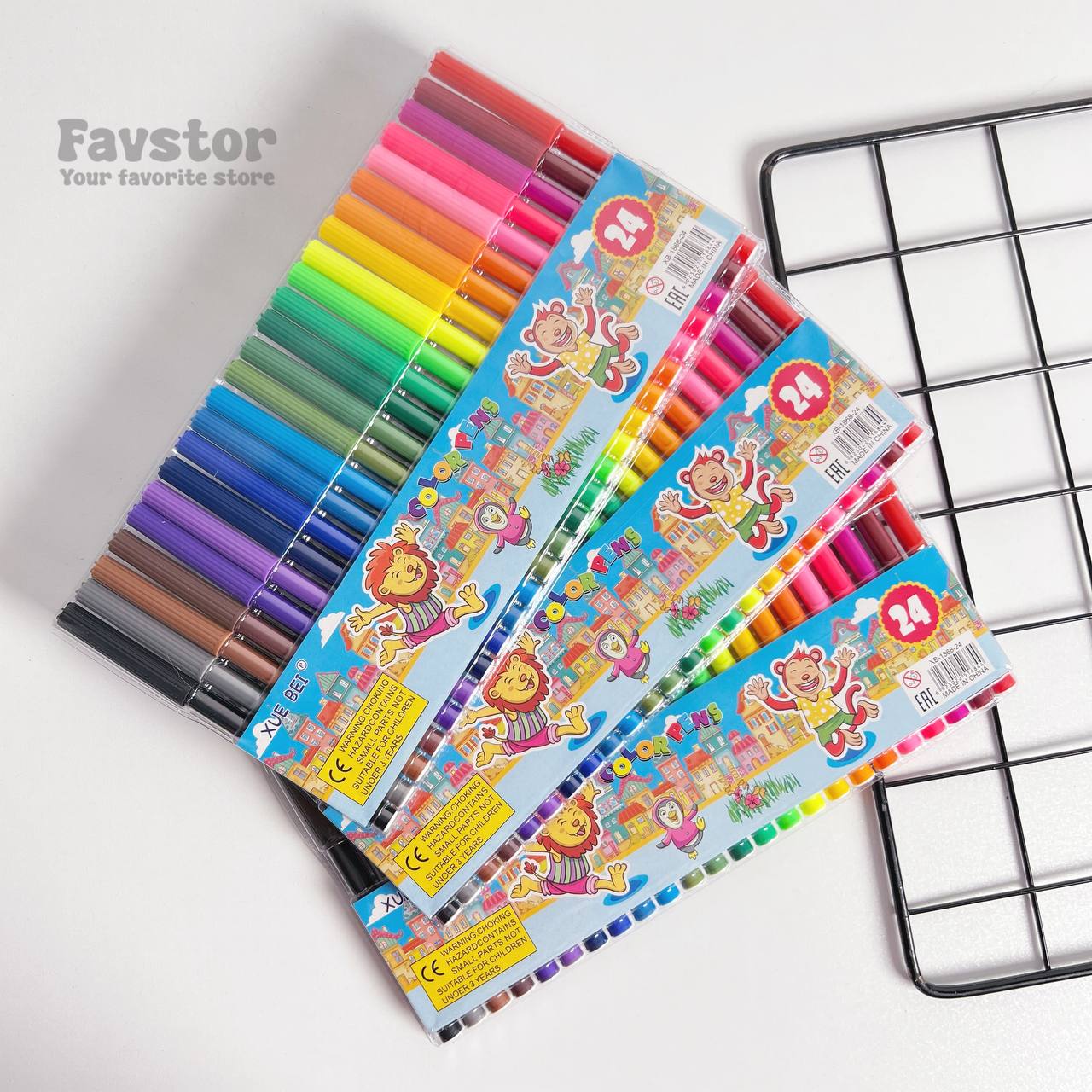 رنگ ماژیک رنگ آمیزی XUE BEI سری حیوانات کد XB-1868