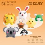 ست 4 عددی خمیر CLAY طرح حیوانات Any Wise - Image 3