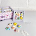 ست 6 عددی استیکر سرامیکی کرومی و Sanrio و باکس وکیوم جادویی کد HT-419 - Image 3