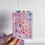 دفترچه استیکر دار آویزدار طرح کرومی کد XQCC - Image 4