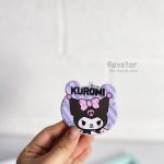 ست آینه و شانه آویزدار تاشو خرسی طرح کرومی و Sanrio کد 152 - Image 5