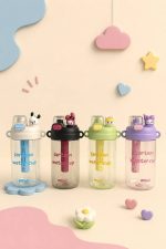 قمقمه فیلتر دار بند دار طرح کرومی و Sanrio کد 8006 - Image 2