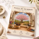 دفتر رنگ آمیزی با اعداد PAINT BY NUMBER طرح ساکورا - Image 5
