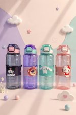 قمقمه دور سیلیکونی بند دار طرح کرومی و Sanrio کد 3038 - Image 2