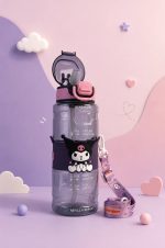 قمقمه دور سیلیکونی بند دار طرح کرومی و Sanrio کد 3038 - Image 3
