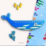 خط کش 15 cm سیلیکونی Axikid طرح حیوانات - Image 6
