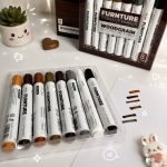 ست 8 رنگ ماژیک لکه گیر چوب SHU CAL سری WOODGRAIN کد 6613_1 - Image 2