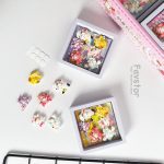 ست 6 عددی استیکر سرامیکی کرومی و Sanrio و باکس وکیوم جادویی کد 0579