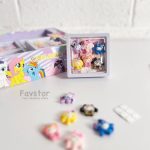 ست 6 عددی استیکر سرامیکی کرومی و Sanrio عروسکی و باکس وکیوم جادویی کد 0579 - Image 2