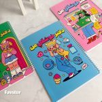 دفتر مشق 40 برگ حاشیه دار پانداک سری کاوایی - Image 4