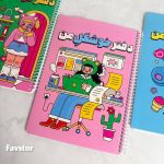 دفتر مشق 40 برگ حاشیه دار پانداک سری کاوایی - Image 3